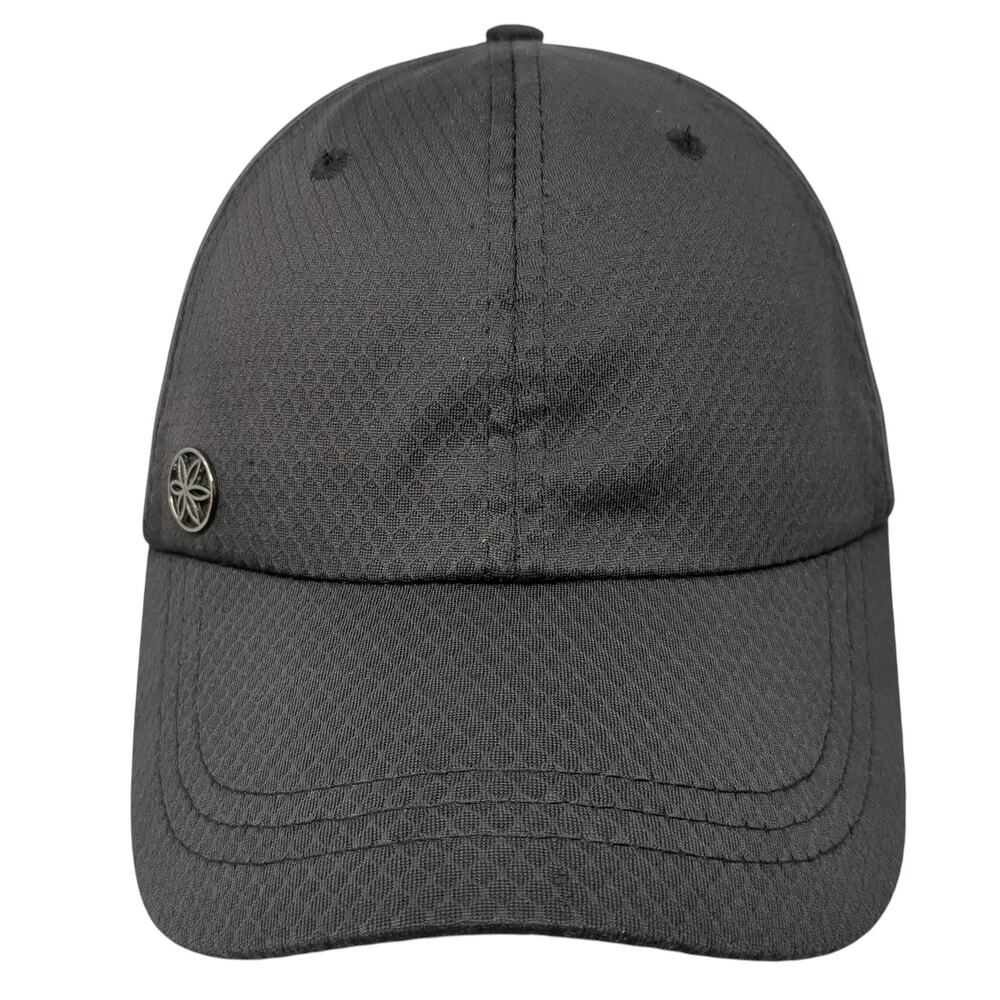 Gaiam Slideback Baseball Cap Black One Size Adjustable Vented Holes 6 Panel